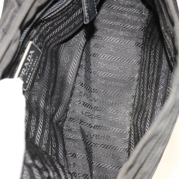 PRADA Shoulder Bag Leather Black Auth 66137 - Picture 11 of 16